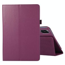 Per l'onore Tablet V7 Pro Litchi Texture Colore solido Colore orizzontale in pelle flip con titolare e penna slot (viola)