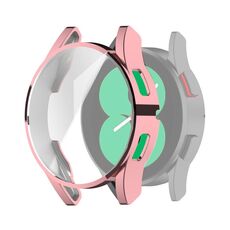 Per Samung Galaxy Watch4 44mm Copertura completa TPU Cover protettiva per fulloplating cover (rosa)