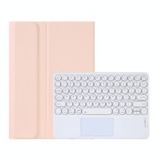 Y0N5-A TPU Tablet Case Lambskin Texture Torro TOURYCAP Bluetooth Custodia in pelle con tablet con supporto e touchpad per Xiaomi Pad 5/5 Pro (rosa)