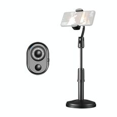 STAND DESKTOP TELECT PHONE TABEL LIVE BROADCAST STAND TELESCOPIC DISC DISC, STYLE: Holder + Telecomando (nero)