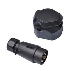 A0226 Presa connettore rimorchio in plastica a 7 pin 12V + spina EU