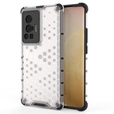 Per vivo X70 Pro Amidente A nido d'ape Amiche PC + Caso TPU (bianco)