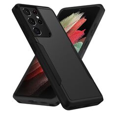 Per Samsung Galay S21 Ultra 5G Pioneer Armor Heavy Duty PC + Custodia antiurto TPU (nero)