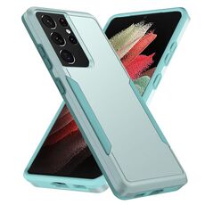 Per Samsung Galay S21 Ultra 5G Pioneer Armor Heavy Duty PC + Custodia antiurto TPU (verde)