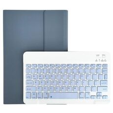 Per Lenovo Pad Tab P11 Pro 11,5 pollici TB-J706F LX115 Tinta unita Solid Color Staccabile KeyCap Custodia in pelle Bluetooth con supporto (viola)