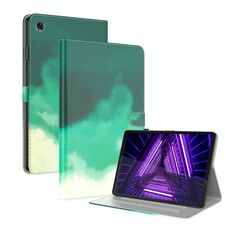 Per Lenovo M10 Plus 10.3 TB-X606F TB-X606x Tensione ACQUATORE ACQUATORE PELLE SENTI SENTIRE MAGNETICO Horizontal flip custodia in pelle PU con supporto (verde)