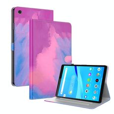 Per Lenovo Tab M8 (HD) TB-8505F 8505x / m8 (FHD) 8,0 Tensione ACQUATOR SCHEZZE SENTIRE SENTIONE MAGNETICO Horizontal flip custodia in pelle PU con supporto (viola)