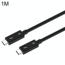 USB-C / TYPE-C maschio a USB-C / TYPE-C Cavo di trasmissione multifunzione maschile maschile per Thunderbolt 4, lunghezza del cavo: 1m (nero)
