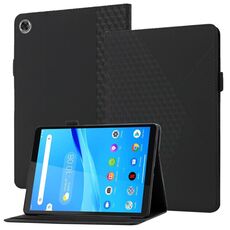 Per Lenovo Tab TAB M8 HD 8505X Rhombus Skin Sent'anni a flip orizzontale tablet custodia in pelle con slot e supporto per carte (nero)