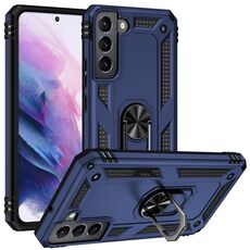 Per Samaung Galaxy S22 + 5G custodia protettiva TPU + PC antiurto con supporto rotante a 360 gradi (blu)