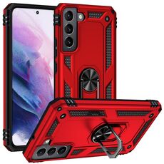 Per Samaung Galaxy S22 + 5G custodia protettiva in TPU + PC antiurto con supporto rotante a 360 gradi (rosso)