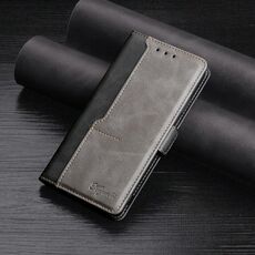 Per Samsung Galaxy S22 + 5G texture retrò contrasto colore fibbia laterale orizzontale flip custodia in pelle con supporto e carte slot e portafoglio (nero)