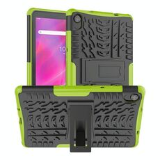 Per Lenovo Tab M8 3rd Gen 8506 / M8 HD 8505 Texture di pneumatici TPU TPU + PC Tablet Case con supporto (verde)