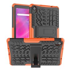Per Lenovo Tab M8 3rd Gen 8506 / M8 HD 8505 Trama pneumatico TPU antiurto TPU + PC Tablet Case con supporto (arancione)