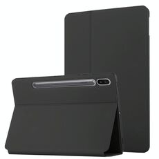 Per Samsung Galaxy Tab S8 / GALAXY TAB S7 SM-T870 / T875 Dual-Pieghevole orizzontale flip tablet custodia in pelle con supporto e funzione di sveglia / funzione di sveglia (nero)