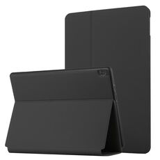 Per Lenovo Tab M10 10.1 X605F / X505 Custodia in pelle orizzontale a doppia piegatura a doppio piegatura con supporto (nero)