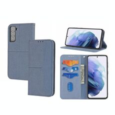 Per Samaung Galaxy S22 + 5G texture texture cuciture magnetiche orizzontale flip custodia in pelle PU (grigio)