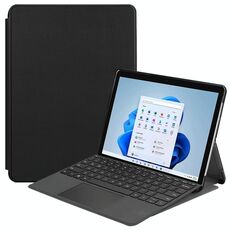 Per Microsoft Surface Pro 8 Custodia in cuoio orizzontale a flip orizzontale stampato elettrico stampato a colori con supporto (nero)