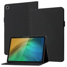 Per Pelle Rhombus Pad Rhombus OPPO Tenuta in pelle orizzontale in pelle flip con slot e supporto per carte (nero)