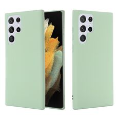Per Samsung Galaxy S22 Ultra 5G colore puro liquido liquido antiurto a prova di copertura intera copertura (verde)