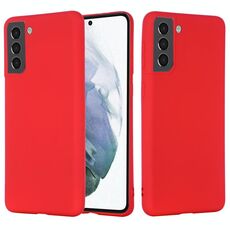 Per Samsung Galaxy S22 + 5G Colore puro Liquid Silicone Antifondità Copertura integrale Cassa del telefono (rosso)