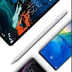 JT17 Penna capacitiva attiva universale per telefoni cellulari e tablet (bianco)
