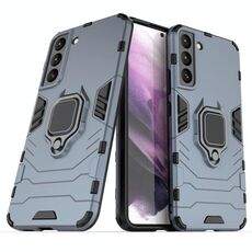 Per Samsung Galaxy S22 + 5G PC + TPU Cassa del telefono protettiva antiurto con supporto ad anello magnetico (blu navy)