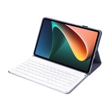 A0N5 Ultra-thin Detachable Lambskin Texture TPU Bluetooth Keyboard Leather Tablet Case with Holder For Xiaomi Pad 5 / 5 Pro(Purple)