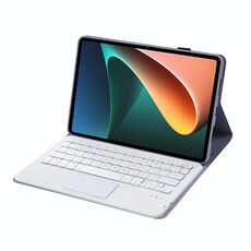 A0n5-A Ultra-sottile Struttura agnello agnello TPU TPU Tastiera Bluetooth Tablet Case con titolare e touchpad per Xiaomi Pad 5/5 Pro (viola)