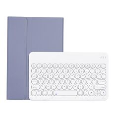 Y0N5 TPU Tablet Case Lambskin Texture Turno Turno Tastiera Bluetooth Custodia in pelle con tablet con supporto per Xiaomi Pad 5/5 Pro (viola)