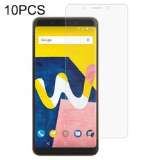 10 pz 0.26mm 9h 2,5D film in vetro temperato per Wiko View Lite