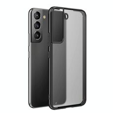 Per Samsung Galaxy S22 5G Cassa del telefono protettiva in TPU + PC a quattro angoli (Nero)
