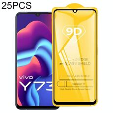 Film in vetro temperato a schermo intero da 25 PCS 9D per vivo Y73 2021