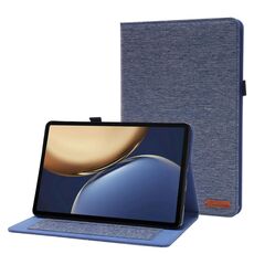 Per l'onore Tablet V7 Pro TPU + Cassa protettiva in pelle PU in tessuto PU con clip per carte nome (blu scuro)