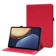 Per onore Tablet V7 Pro TPU + Cassa protettiva in pelle PU in tessuto PU con clip per carta Nome (rosso)