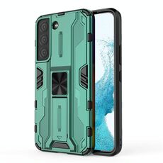 Per Samsung Galaxy S22 5G Supersonic PC + custodia per cellulare antiurto TPU con supporto (verde)