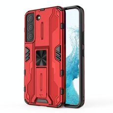 Per Samsung Galaxy S22 5G Supersonic PC + custodia per cellulare antiurto TPU con supporto (rosso)