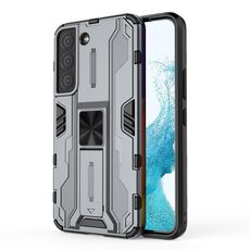 Per Samsung Galaxy S22 5G Supersonic PC + Custodia per cellulare antiurto TPU con supporto (grigio)
