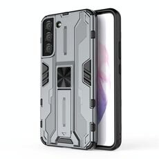 Per Samsung Galaxy S22 + 5G Supersonic PC + Custodia per cellulare antiurto TPU con supporto (grigio)