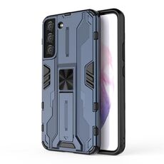 Per Samsung Galaxy S22 + 5G Supersonic PC + custodia per cellulare antiurto TPU con supporto (blu)