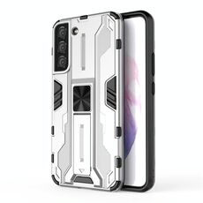 Per Samsung Galaxy S22 + 5G Supersonic PC + Custodia per cellulare antiurto TPU con supporto (argento)