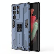 Per Samsung Galaxy S22 Ultra 5G Supersonic PC + Custodia per cellulare antiurto TPU con supporto (blu)