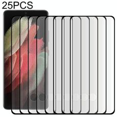 25 PCS Edge Colla 3D Bordo curvo Full schermo in vetro temperato per Samsung Galaxy S22 Ultra 5G (nero)