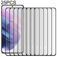 25 PCS Edge Colla 3D Bordo curvo Full Screen a schermo intero Pellicola di vetro temperato per Samsung Galaxy S22 + 5G (nero)