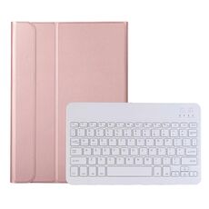 Custodia in pelle Bluetooth A08 Ultra-sottile per Samsung Galaxy Tab A8 2021 SM-X205 / SM-X200 (oro rosa)