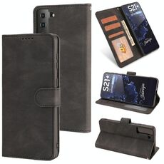 Per Samsung Galaxy S22 Ultra 5G Fantasy Classic Classic Skin-Feel Feel Plufskin Fibbia Magnetica Horizontal Flip PU Custodia in pelle PU con supporto e carta Slot & Portafoglio (nero)