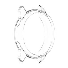 Per Garmin Venu 2S Mezza copertura Cassa protettiva in TPU scavata (bianco trasparente)