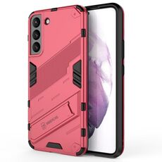 Per Samsung Galaxy S22 + 5G Punk Armor 2 in 1 pz + TPU Cassa del telefono antiurto con supporto invisibile (rosso chiaro)