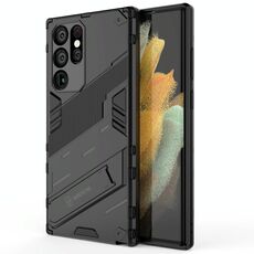 Per Samsung Galaxy S22 Ultra 5G Armor Punk 2 in 1 PC + TPU Cassa del telefono antiurto con supporto invisibile (nero)