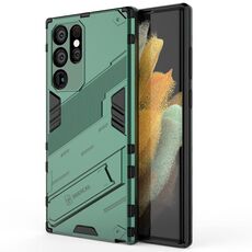 Per Samsung Galaxy S22 Ultra 5G Punk Armor 2 in 1 PC + TPU Cassa del telefono antiurto con supporto invisibile (verde)